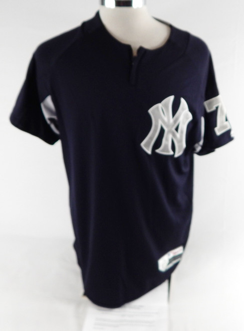 2018 New York Yankees Clint Frazier #77 Game Issued P Used Navy Pullover Jersey