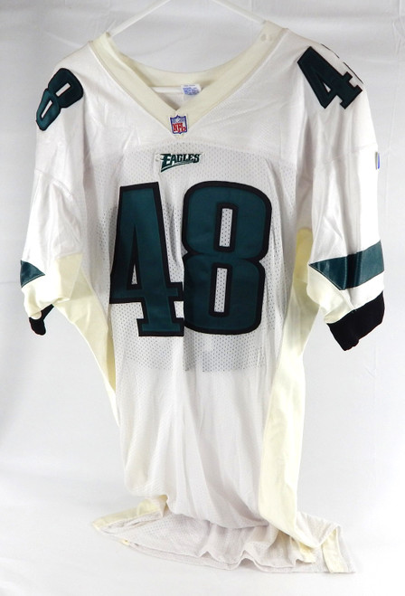 1996 Philadelphia Eagles Robert Reed #48 Game Issued White Jersey 48 221