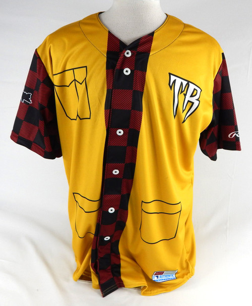 2025 Wisconsin Timber Rattlers #27 Game Used Yellow Jersey 906 Yooper Michigan