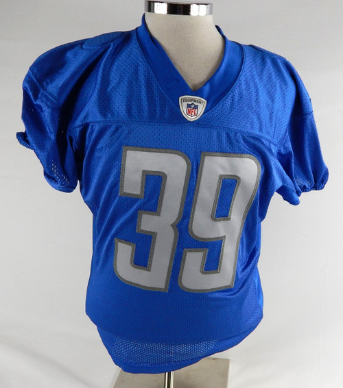 2018 Detroit Lions Jamal Agnew #39 Game Issued Blue Practice Jersey S 927