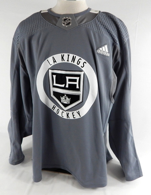 2022 Los Angeles Kings Viktor Arvidsson #33 Game Used Grey Practice Jersey 56 8