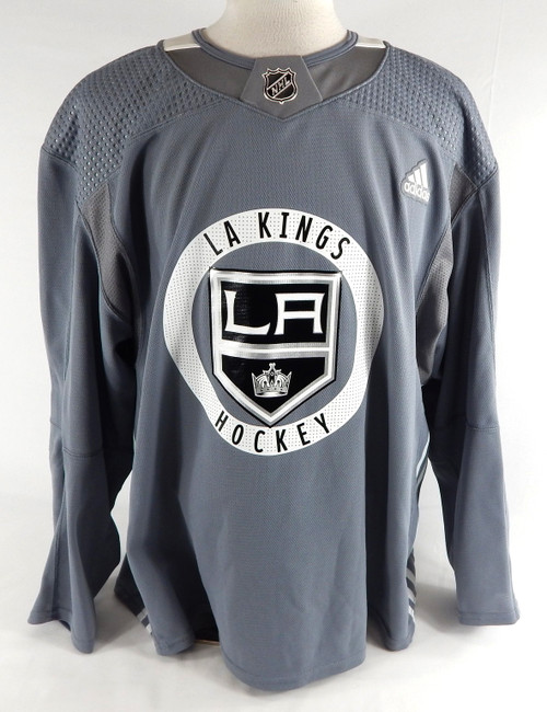 2022 Los Angeles Kings Andre Lee #47 Game Used Grey Practice Jersey 58 762