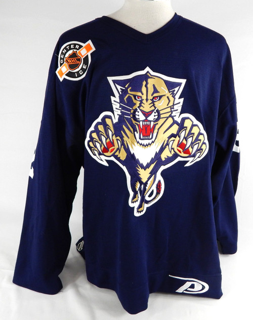 1990s Florida Panthers Passero #62 Game Used Navy Practice Jersey 54 891