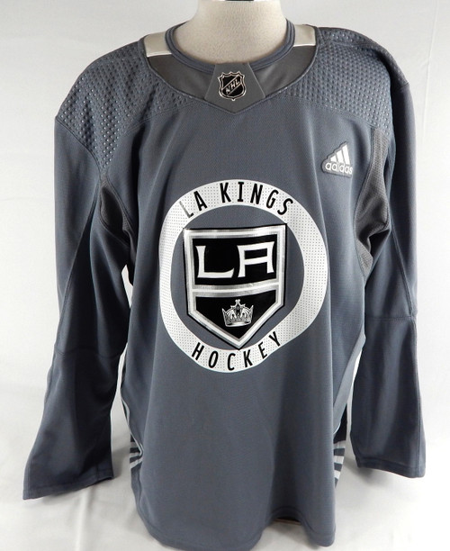 2022 Los Angeles Kings Gabriel Vilardi #13 Game Used Grey Practice Jersey 56 756
