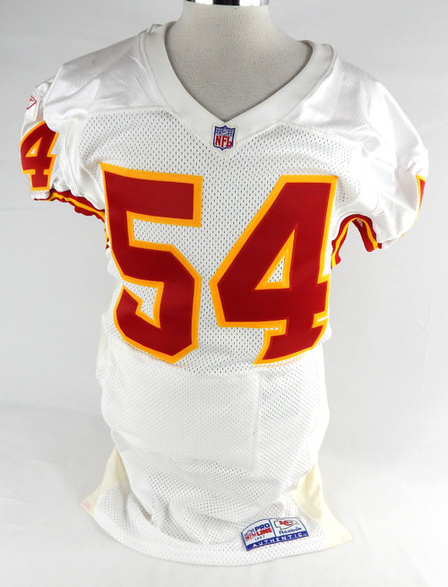 1997 Kansas City Chiefs Brian Waters #54 Game Issued White Jersey 48 896