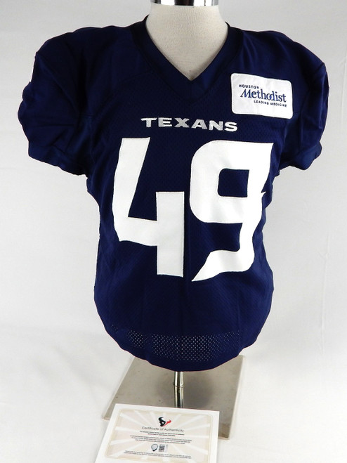 2024 Houston Texans Tucker Addington #49 Game Issued Navy Practice Jersey XL 951