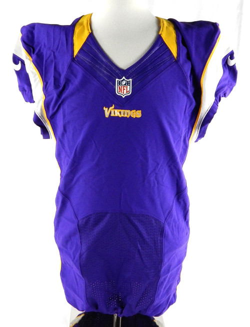 2012 Minnesota Vikings Blank Game Issued Purple Jersey 44 DP86508
