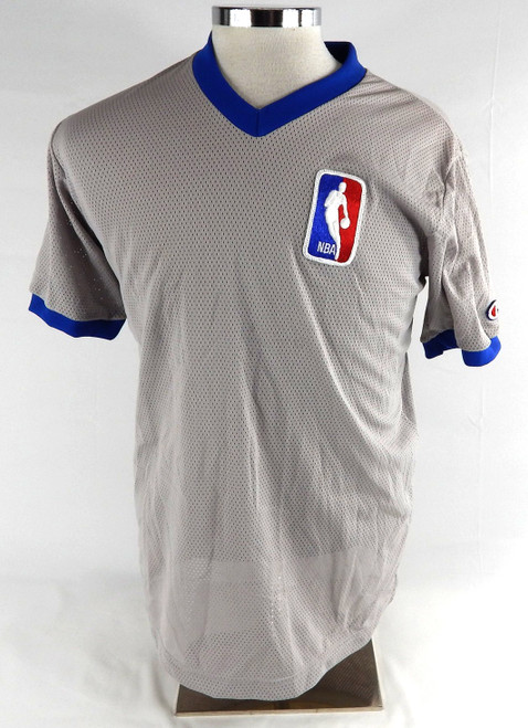 1990s NBA Basketball Referee #42 Game Used Grey Jersey L 856