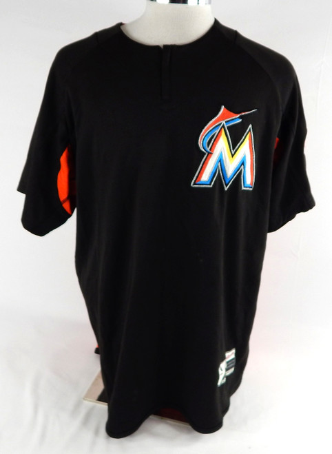 Miami Marlins #4 Game Used Orange Jersey Batting Practice XL 857