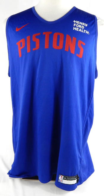 2023-25 Detroit Pistons #24 Game Used Blue Practice Jersey HFH Patch XL DP88493