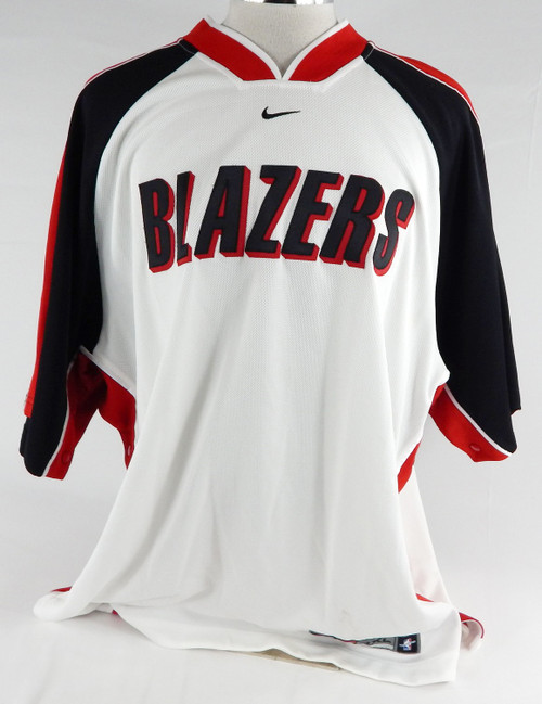 1997-04 Portland Trail Blazers Game Used White Shooting Shirt 3XL 365