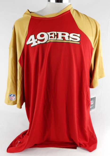 2013 San Francisco 49ers # Team Issued Red Sideline Shirt 3XL 626