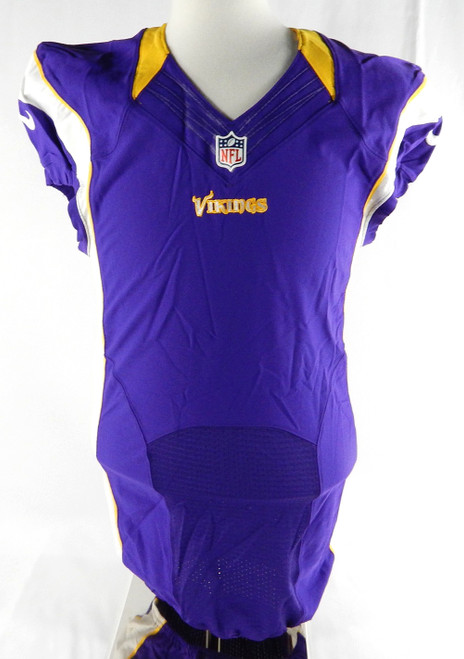 2012 Minnesota Vikings Blank Game Issued Purple Jersey 40 DP86503