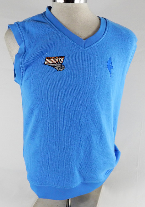 2013-14 Charlotte Bobcats # Team Issued Blue Sweater Vest M 629