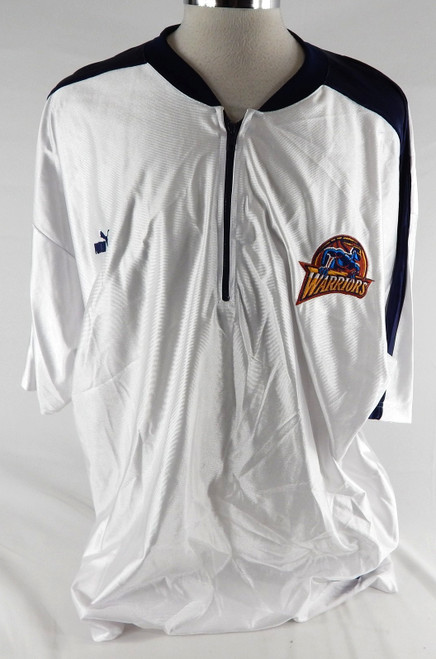 1999-00 Golden State Warriors Erick Dampier #25 Game Used White Shooting Shirt 4