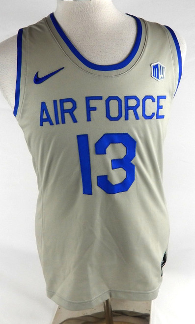 2021-22 Air Force Falcons #13 Game Issued Pos Used Grey Jersey Basketball L 445