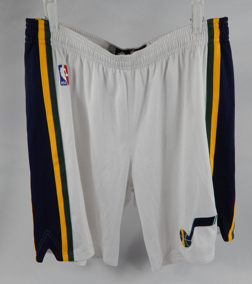 2010-11 Utah Jazz Game Used White Shorts 2XL+2 404