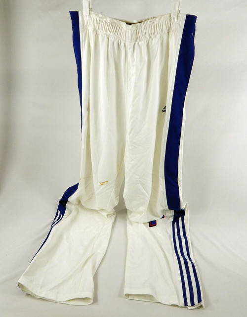 2006-07 Detroit Pistons Game Issued White Warm Up Pants LT+4 668
