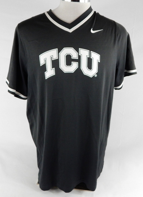 2020 Texas Christian Frogs #49 Game Issued Grey Practice Jersey Baseball XL 800