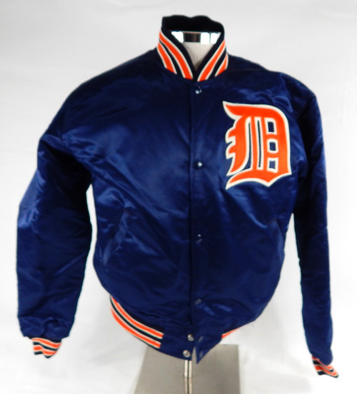1990s Detroit Tigers Game Used Navy Bench Jacket M 855
