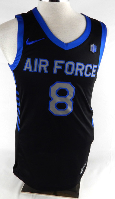 2024-25 Air Force Falcons #8 Game Issued Pos Used Black Jersey Basketball M 303