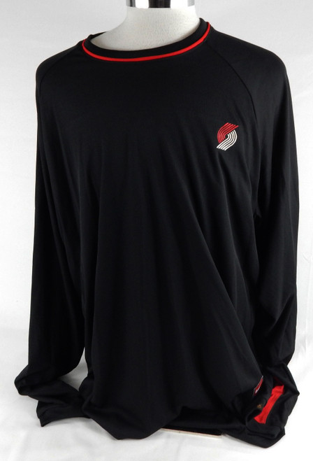 2000s Portland Trail Blazers Game Issued Black Shooting Shirt 4XL 511