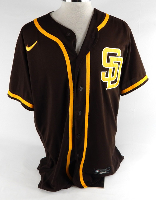 2020-24 San Diego Padres Miliano #86 Game Used Brown Jersey Throwback ST BP 50 0