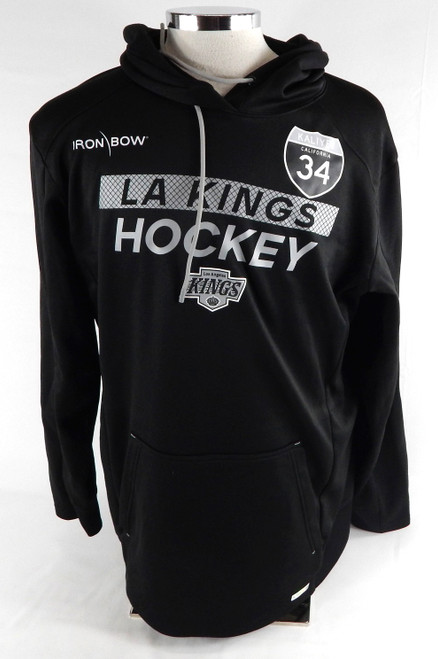 2024-25 Los Angeles Kings Arthur Kaliyev #34 Team Issued Black Sweatshirt L 780
