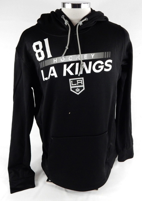 2022-23 Los Angeles Kings Angus Booth� #81 Team Issued Black Sweatshirt L 783
