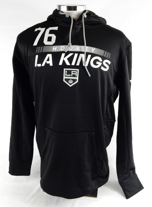 2022-23 Los Angeles Kings Tobie Bisson #76 Team Issued Black Sweatshirt L 776