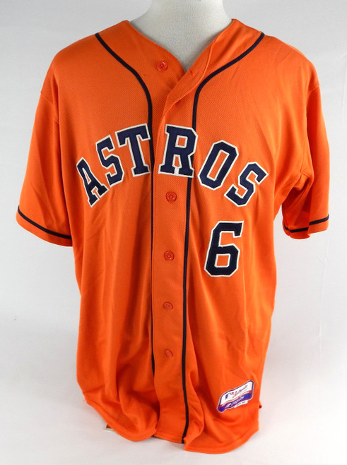 2013-17 Houston Astros #6 Game Used Orange Jersey NP Rem 48 072