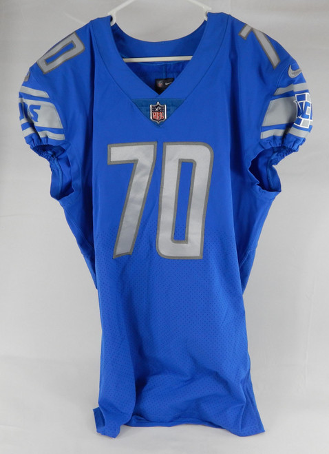 2019 Detroit Lions Germain Ifedi #70 Game Issued Blue Jersey 48+6 929