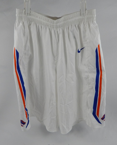 2016-17 Boise State Broncos Game Issued White Shorts Basketball LT 438