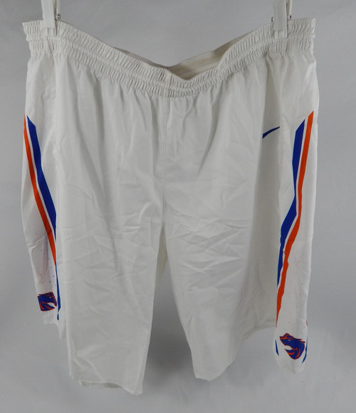 2015-16 Boise State Broncos Game Issued White Shorts Basketball XXL 457