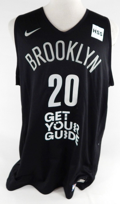 2024-25 Brooklyn Nets Day'Ron Sharpe #20 Game Used Black Practice Jersey XL 009