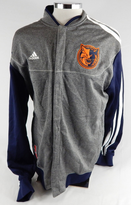 2012-13 Charlotte Bobcats Hakim Warrick #21 Game Used Grey Warm Up Jacket XL 0