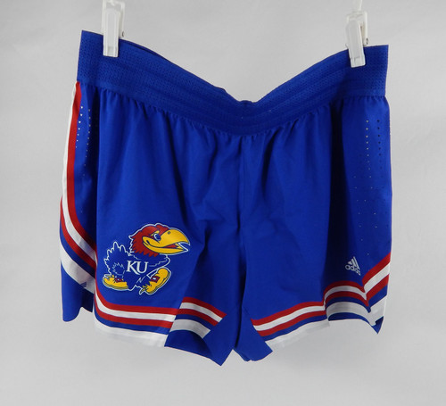 2022-23 Kansas Jayhawks Game Issued Blue Shorts Basketball XLN2 555