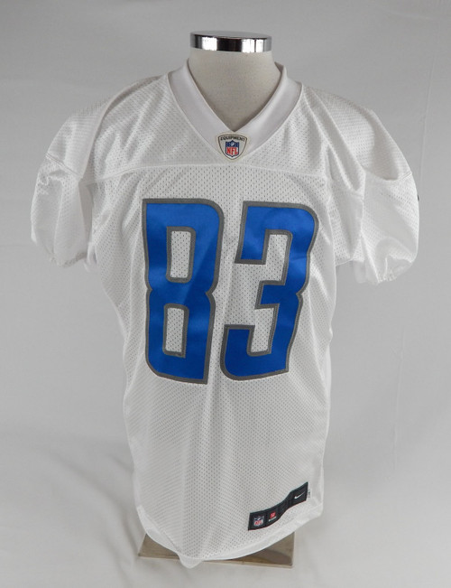 2017 Detroit Lions Dontez Ford #83 Game Issued White Practice Jersey 48 257