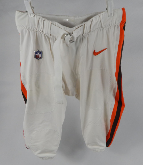 2025 Cleveland Browns Alex Wright #91 Game Used White Pants 38 504