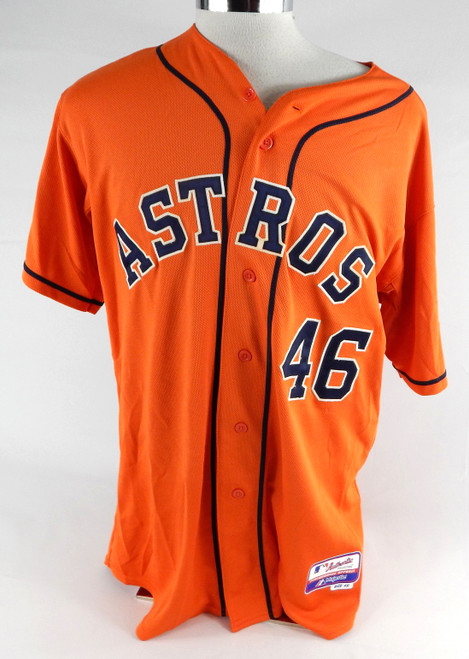 2013-17 Houston Astros #46 Game Used Orange Jersey NP Rem 48 063