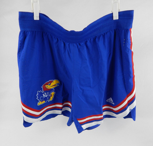 2021-21 Kansas Jayhawks Game Issued Blue Shorts Basketball XL 579