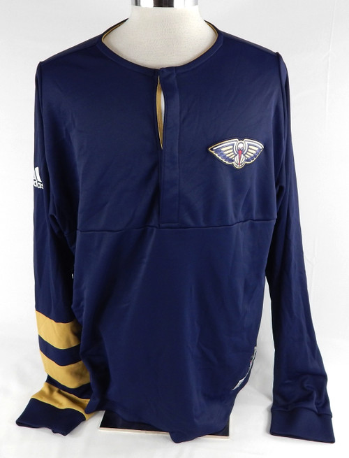 2016-17 New Orleans Pelicans Anthony Davis #23 Game Used Navy Shooting Shirt 5
