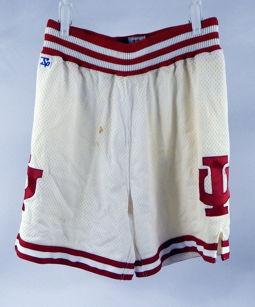 Indiana Hoosiers Game Issued White Basketball Shorts 34 340