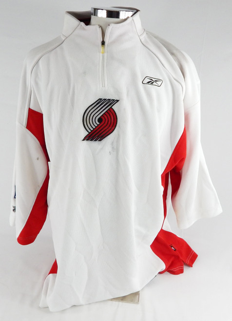 2004-05 Portland Trail Blazers Game Issued White Shooting Shirt 2XL 046