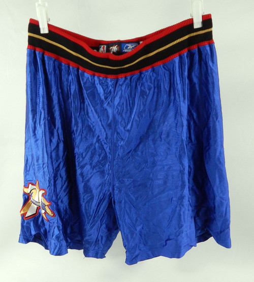 2002-06 Philadelphia 76ers #20 Game Used Blue Basketball Shorts 42 357
