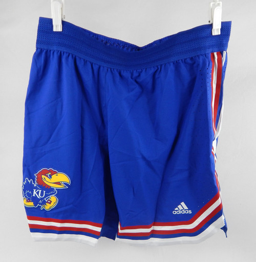 2022-23 Kansas Jayhawks Game Issued Blue Shorts Basketball XL+2 551