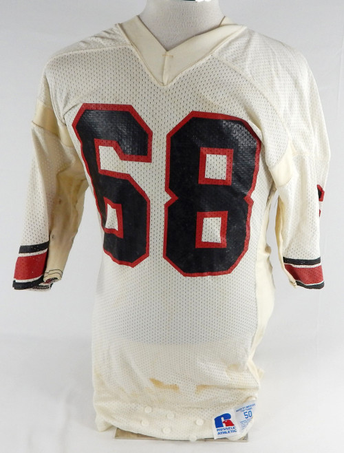 1984-85 Houston Gamblers Lloyd Lewis #68 Game Used White Jersey USFL 50 797