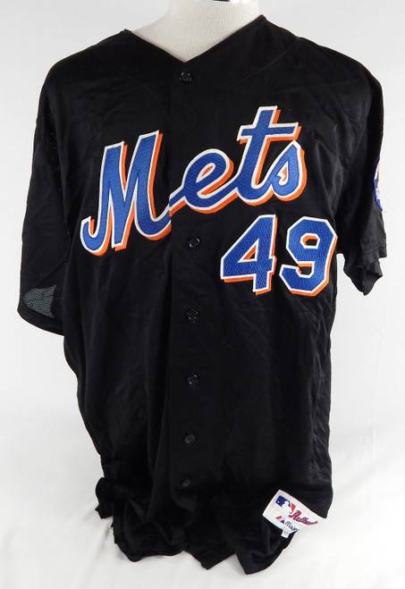 1999-03 New York Mets Armando Benitez #49 Game Used Black Jersey 52 796