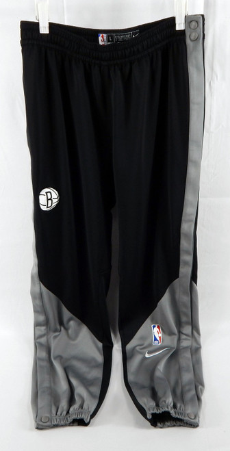 2024-25 Brooklyn Nets Jalen Wilson #22 Game Used Black Warm Up Pants L 000