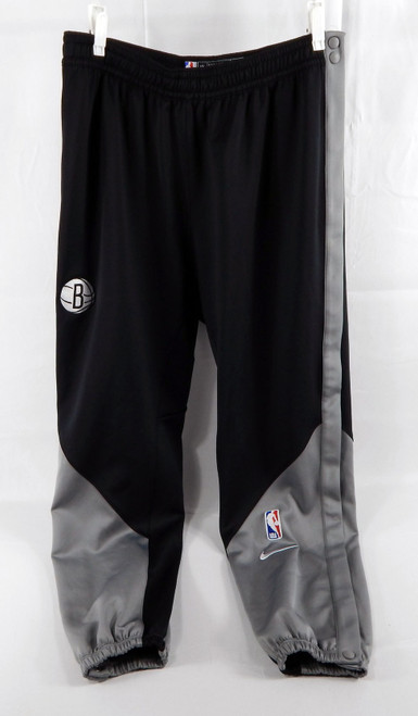 2024-25 Brooklyn Nets Cameron Johnson #2 Game Used Black Warm Up Pants XL 001